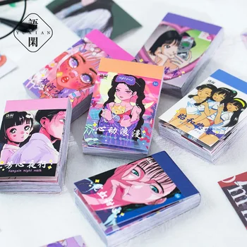 50 шт./компл. канцелярских наклеек Kawaii Cute Lovely Girl Diary Planner Декоративные мобильные наклейки для скрапбукинга DIY Craft Sticker
