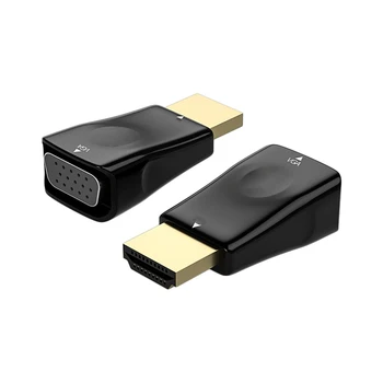 Адаптер HDMI-совместимый с VGA-выходом HD 1080P, Разъем для преобразователя выходного сигнала VGA для игровой консоли, телеприставки, планшета, ноутбука, ПК, аксессуаров