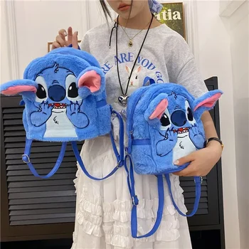 Рюкзак Disney Cute Stitch с мультяшным рисунком Y2K, школьный ранец, новая сумка с Микки Маусом для девочек, мультяшная сумка через плечо для путешествий и покупок